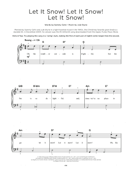 page one of Let It Snow! Let It Snow! Let It Snow! (Really Easy Piano)