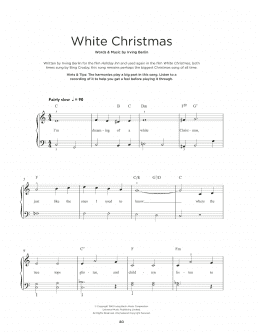 page one of White Christmas (Really Easy Piano)