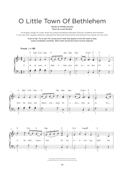 page one of O Little Town Of Bethlehem (Really Easy Piano)