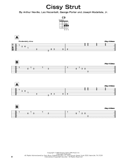 page one of Cissy Strut (Really Easy Guitar)