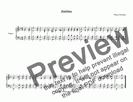 page one of Halelluia  -Choral Prelude