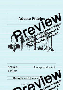 page one of Adeste Fideles