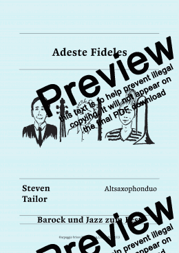 page one of Adeste Fideles