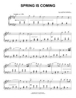 page one of Spring Is Coming (Piano Solo)