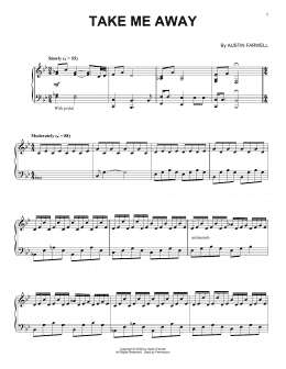 page one of Take Me Away (Piano Solo)