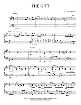 page one of The Gift (Piano Solo)