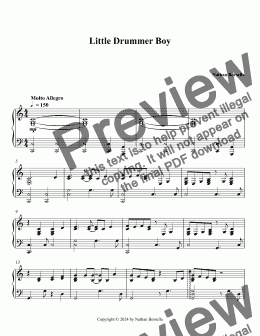 page one of Little Drummer Boy Double.sib