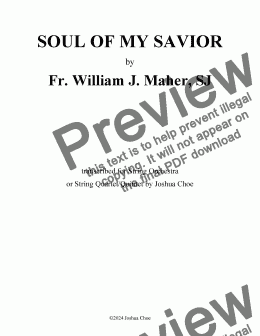 page one of Soul of My Savior