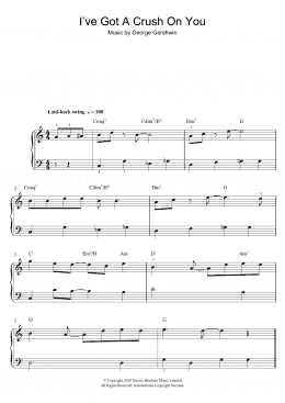 page one of I've Got A Crush On You (Easy Piano)