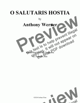 page one of O Salutaris Hostia