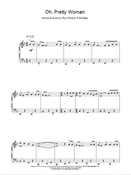 page one of Oh, Pretty Woman (Easy Piano)