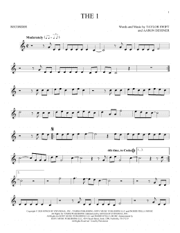 page one of the 1 (Recorder Solo)