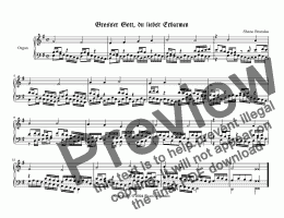 page one of Grosser Gott du liebst Erbarmen (II) - Chorale Prelude