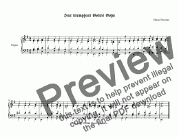 page one of Heut triumphiert Gottes Sohn - Chorale Prelude