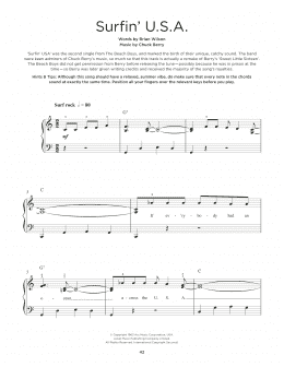 page one of Surfin' U.S.A. (Really Easy Piano)