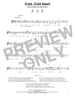 page one of Cold, Cold Heart (Mandolin)