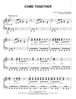 page one of Come Together (Accordion)