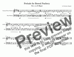 page one of Prelude for Bowed Psaltery