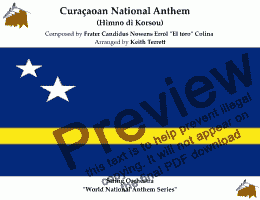 page one of Curaçaoan National Anthem (Himno di Korsou) for String Orchestra