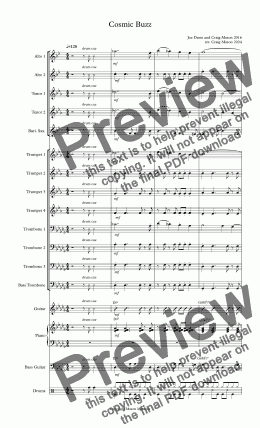 page one of Cosmic Buzz-Big Band