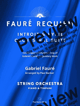 page one of Faure Requiem (Introit and Kyrie Orchestral Suite)