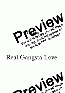 page one of Real Gangsta Love