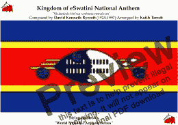 page one of Eswatini (Kingdom) National Anthem for String Orchestra