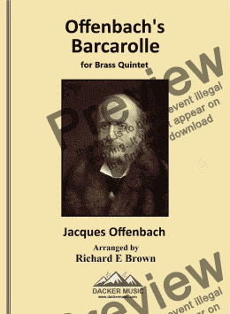 page one of Offenbach's Barcarolle 