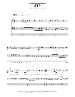 page one of STP (Bass Guitar Tab)