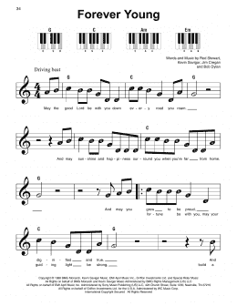 page one of Forever Young (Super Easy Piano)