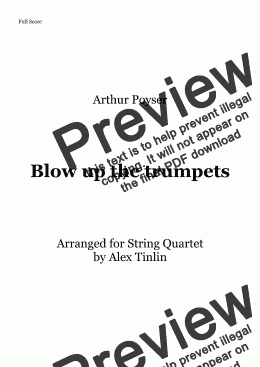 page one of Blow up the trumpets