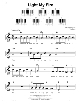 page one of Light My Fire (Super Easy Piano)