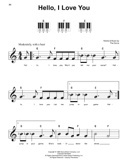 page one of Hello, I Love You (Super Easy Piano)