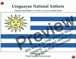 page one of Uruguayan National Anthem for String Orchestra