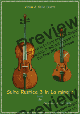 page one of Suita Rustica 3 in Am 