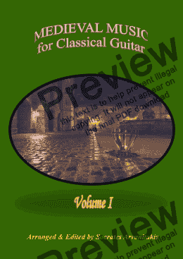 page one of Medieval Music For Classical Guitar-Volume 1