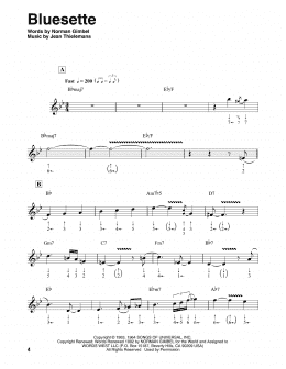 page one of Bluesette (Harmonica)