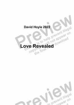 page one of Love Revealed