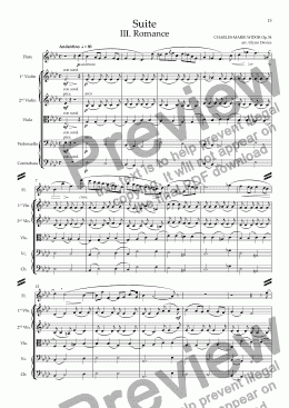 page one of Suite for Flute mov. 3 - Andantino