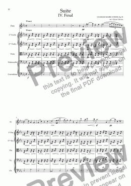 page one of Suite for Flute mov. 4 - Vivace