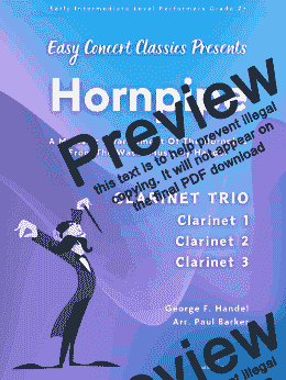 page one of Hornpipe (Clarinet Trio)