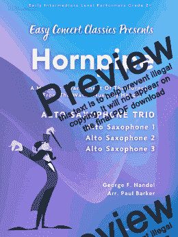 page one of Hornpipe (Alto Saxophone Trio)