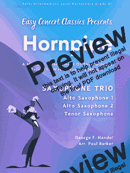 page one of Hornpipe (Saxophone Trio)