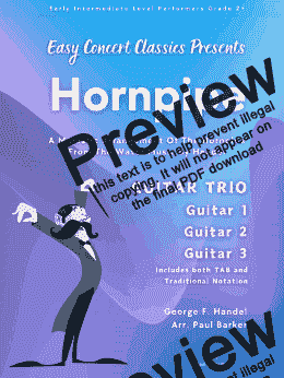 page one of Hornpipe (Guitar Trio)