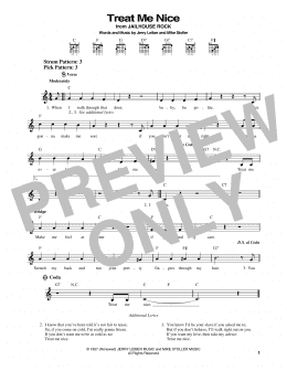 page one of Treat Me Nice (Easy Guitar)