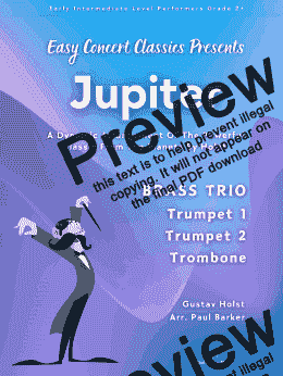 page one of Jupiter - The Planets (Brass Trio)