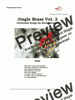 page one of Jingle Brass- Vol. II