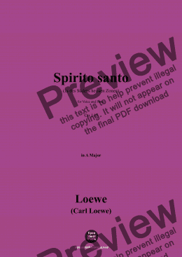 page one of C. Loewe-Spirito santo,in A Major