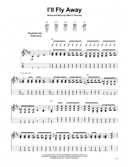 page one of I'll Fly Away (Mandolin)