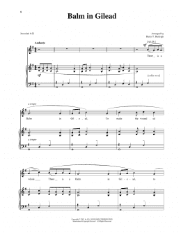 page one of There Is A Balm In Gilead (Piano & Vocal)